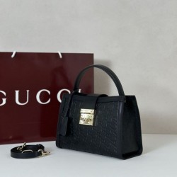 Borse Gucci Padlock Small con manico superiore 838991 Nero Borse Gucci Padlock Small con manico superiore 838991 Nero