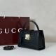 Replica di lusso Borse Gucci Padlock Small con manico superiore 838991 Nero Imitazioni Cloni Borse Replica Gucci Padlock Small con manico superiore 838991 Nero firmate