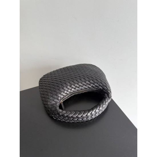 Replica di lusso Borsa Hobo Veneta piccola/media di Bottega Veneta Nero Imitazioni Cloni Borsa Hobo Veneta piccola/media di Bottega Veneta Nero firmate