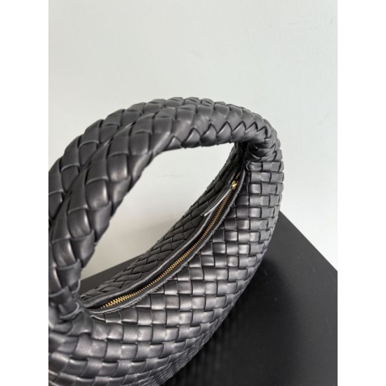Replica di lusso Borsa Hobo Veneta piccola/media di Bottega Veneta Nero Imitazioni Cloni Borsa Hobo Veneta piccola/media di Bottega Veneta Nero firmate