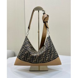 Borse a tracolla Hobo Fendi Fendigraphy Caffè Borse a tracolla Hobo Fendi Fendigraphy Caffè