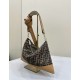 Replica di lusso Borse a tracolla Hobo Fendi Fendigraphy Caffè Imitazioni Cloni Borse Replica a tracolla Hobo Fendi Fendigraphy Caffè firmate