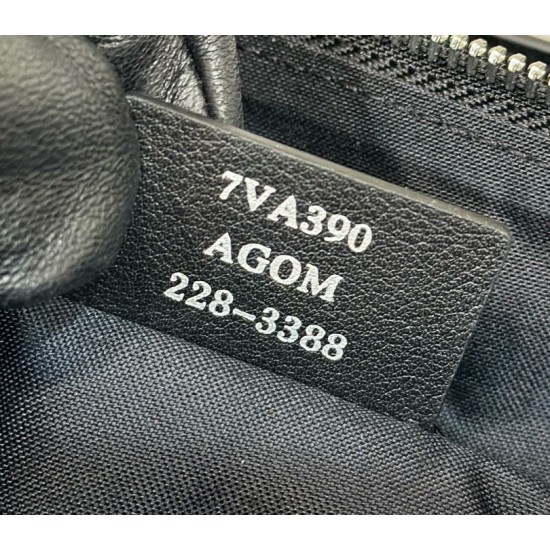 Replica di lusso Borsa a tracolla Hobo Fendi Fendigraphy Nero Imitazioni Cloni Borsa a tracolla Hobo Fendi Fendigraphy Nero firmate