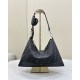 Replica di lusso Borsa a tracolla Hobo Fendi Fendigraphy Nero Imitazioni Cloni Borsa a tracolla Hobo Fendi Fendigraphy Nero firmate