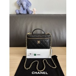 Borse Chanel Classic Vanity con catena A96186 Nero