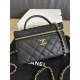 Replica di lusso Borse Imitazioni Chanel Classic Vanity con catena A96186 Nero Imitazioni Cloni Borse Imitazioni Chanel Classic Vanity con catena A96186 Nero firmate