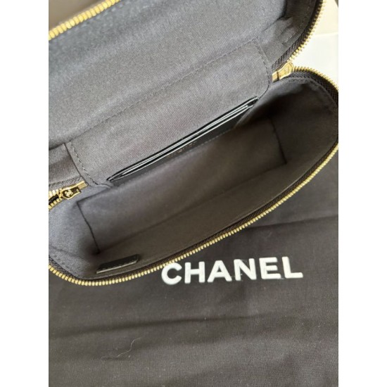 Replica di lusso Borse Imitazioni Chanel Classic Vanity con catena A96186 Nero Imitazioni Cloni Borse Imitazioni Chanel Classic Vanity con catena A96186 Nero firmate