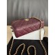 Replica di lusso Borsa Chanel Classic Vanity con catena A96186 Borgogna Imitazioni Replica Perfetta Borsa Chanel Classic Vanity con catena A96186 Borgogna firmate