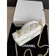 Replica di lusso Borse Chanel Classic Vanity con catena A96186 bianca Imitazioni Cloni Borse Replica Chanel Classic Vanity con catena A96186 bianca firmate