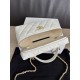 Replica di lusso Borse Chanel Classic Vanity con catena A96186 bianca Imitazioni Cloni Borse Replica Chanel Classic Vanity con catena A96186 bianca firmate
