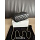 Replica di lusso Borse hobo Chanel 25A Caviar Lunch Box Nero Imitazioni Cloni Borse hobo Chanel 25A Caviar Lunch Box Nero firmate