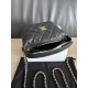 Replica di lusso Borse hobo Chanel 25A Caviar Lunch Box Nero Imitazioni Cloni Borse hobo Chanel 25A Caviar Lunch Box Nero firmate