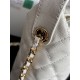 Replica di lusso Borse hobo Chanel 25A Caviar Lunch Box Bianco Imitazioni Cloni Borse hobo Chanel 25A Caviar Lunch Box Bianco firmate