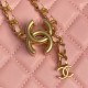 Replica di lusso Beauty case piccolo Chanel con tracolla a catena Ap3940 Rosa Imitazioni Cloni Beauty case piccolo Chanel con tracolla a catena Ap3940 Rosa firmate