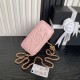 Replica di lusso Beauty case piccolo Chanel con tracolla a catena Ap3940 Rosa Imitazioni Cloni Beauty case piccolo Chanel con tracolla a catena Ap3940 Rosa firmate