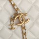 Replica di lusso Beauty case piccolo Chanel con tracolla a catena Ap3940 Bianco Imitazioni Cloni Beauty case piccolo Chanel con tracolla a catena Ap3940 Bianco firmate