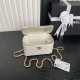 Replica di lusso Beauty case piccolo Chanel con tracolla a catena Ap3940 Bianco Imitazioni Cloni Beauty case piccolo Chanel con tracolla a catena Ap3940 Bianco firmate