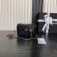 Replica di lusso Beauty case piccolo Chanel con tracolla a catena Ap3940 Nero Imitazioni Cloni Beauty case piccolo Chanel con tracolla a catena Ap3940 Nero firmate
