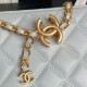 Replica di lusso Beauty case piccolo Chanel con tracolla a catena Ap3940 Blu Imitazioni Cloni Beauty case piccolo Chanel con tracolla a catena Ap3940 Blu firmate