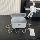 Replica di lusso Beauty case piccolo Chanel con tracolla a catena Ap3940 Blu Imitazioni Cloni Beauty case piccolo Chanel con tracolla a catena Ap3940 Blu firmate