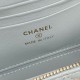 Replica di lusso Beauty case piccolo Chanel con tracolla a catena Ap3940 Blu Imitazioni Cloni Beauty case piccolo Chanel con tracolla a catena Ap3940 Blu firmate