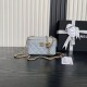 Replica di lusso Beauty case piccolo Chanel con tracolla a catena Ap3940 Blu Imitazioni Cloni Beauty case piccolo Chanel con tracolla a catena Ap3940 Blu firmate