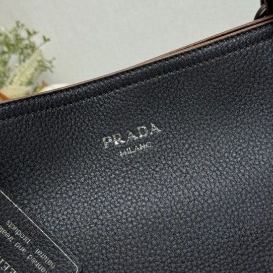 Replica di lusso Borse Firmate tote grande Prada 1BG602 Nero Imitazioni Cloni Borse Firmate Replica tote grande Prada 1BG602 Nero firmate