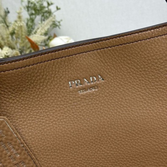 Replica di lusso Borse tote grande Prada 1BG602 Marrone Imitazioni Cloni Borse Replica tote grande Prada 1BG602 Marrone firmate