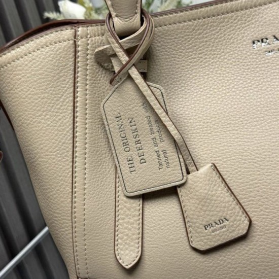 Replica di lusso Bora Pari tote grande Prada 1BG602 Beige Imitazioni Cloni Bora Pari replica tote grande Prada 1BG602 Beige firmate