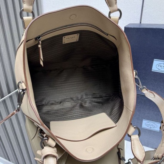 Replica di lusso Bora Pari tote grande Prada 1BG602 Beige Imitazioni Cloni Bora Pari replica tote grande Prada 1BG602 Beige firmate