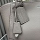 Replica di lusso Borsa tote grande Prada 1BG602 Grigia Imitazioni Cloni Borsa tote grande Prada 1BG602 Grigia firmate