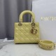 Replica di lusso Borsa Dior Lady Dior Piccolo Cannage Gialla Imitazioni Cloni Borsa Dior Lady Dior Piccolo Cannage Gialla firmate