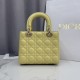 Replica di lusso Borsa Dior Lady Dior Piccolo Cannage Gialla Imitazioni Cloni Borsa Dior Lady Dior Piccolo Cannage Gialla firmate