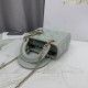 Replica di lusso Borsa Dior Lady Dior Mini Cannage Verde Imitazioni Cloni Borsa Dior Lady Dior Mini Cannage Verde firmate