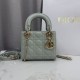Replica di lusso Borsa Dior Lady Dior Mini Cannage Verde Imitazioni Cloni Borsa Dior Lady Dior Mini Cannage Verde firmate