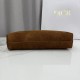 Replica di lusso Borsa a tracolla Media Dior Diorly pelle scamosciata Marrone Imitazioni Cloni Borsa a tracolla Media Dior Diorly pelle scamosciata Marrone firmate