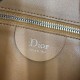 Replica di lusso Borsa a tracolla Media Dior Diorly pelle scamosciata Marrone Imitazioni Cloni Borsa a tracolla Media Dior Diorly pelle scamosciata Marrone firmate