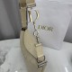 Replica di lusso Borsa a tracolla Media Dior Diorly pelle scamosciata Albicocca Imitazioni Cloni Borsa a tracolla Media Dior Diorly pelle scamosciata Albicocca firmate
