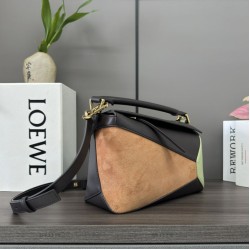 Piccola Loewe Puzzle Edge in pelle/camoscio multicolore Piccola Loewe Puzzle Edge in pelle/camoscio multicolore