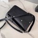 Replica di lusso Borsa Piccola Loewe Panta Puzzle nera Imitazioni Cloni Borsa Piccola Loewe Panta Puzzle nera firmate