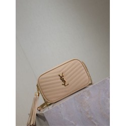 Borse a tracolla Trapuntato Lou Mini YSL Saint Laurent Albicocca Borse a tracolla Trapuntato Lou Mini YSL Saint Laurent Albicocca