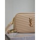 Replica di lusso Borse Imitazioni a tracolla Trapuntato Lou Mini YSL Saint Laurent Albicocca Imitazioni Cloni Borse Imitazioni a tracolla Trapuntato Lou Mini YSL Saint Laurent Albicocca firmate
