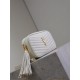Replica di lusso Borse Firmate a tracolla Trapuntato Lou Mini YSL Saint Laurent Bianco Imitazioni Cloni Borse Firmate Replica a tracolla Trapuntato Lou Mini YSL Saint Laurent Bianco firmate
