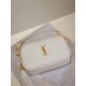 Replica di lusso Borse Firmate a tracolla Trapuntato Lou Mini YSL Saint Laurent Bianco Imitazioni Cloni Borse Firmate Replica a tracolla Trapuntato Lou Mini YSL Saint Laurent Bianco firmate