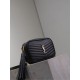 Replica di lusso Borsa a tracolla Trapuntato Lou Mini YSL Saint Laurent Nero Imitazioni Cloni Borsa a tracolla Trapuntato Lou Mini YSL Saint Laurent Nero firmate