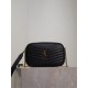 Replica di lusso Borsa a tracolla Trapuntato Lou Mini YSL Saint Laurent Nero Imitazioni Cloni Borsa a tracolla Trapuntato Lou Mini YSL Saint Laurent Nero firmate