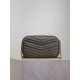 Replica di lusso Borsa a tracolla Trapuntato Lou Mini YSL Saint Laurent Verde Imitazioni Cloni Borsa a tracolla Trapuntato Lou Mini YSL Saint Laurent Verde firmate