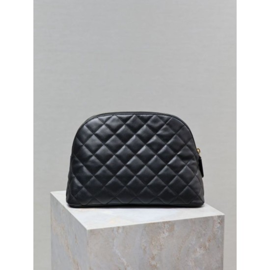 Replica di lusso Pochette grande YSL Saint Laurent Cassandre trapuntata e ricamata Nera Imitazioni Cloni Pochette grande YSL Saint Laurent Cassandre trapuntata e ricamata Nera firmate