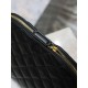 Replica di lusso Pochette grande YSL Saint Laurent Cassandre trapuntata e ricamata Nera Imitazioni Cloni Pochette grande YSL Saint Laurent Cassandre trapuntata e ricamata Nera firmate