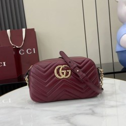 Cloni Borsa a tracolla Piccola Gucci 855273 GG Marmont Rossa firmate